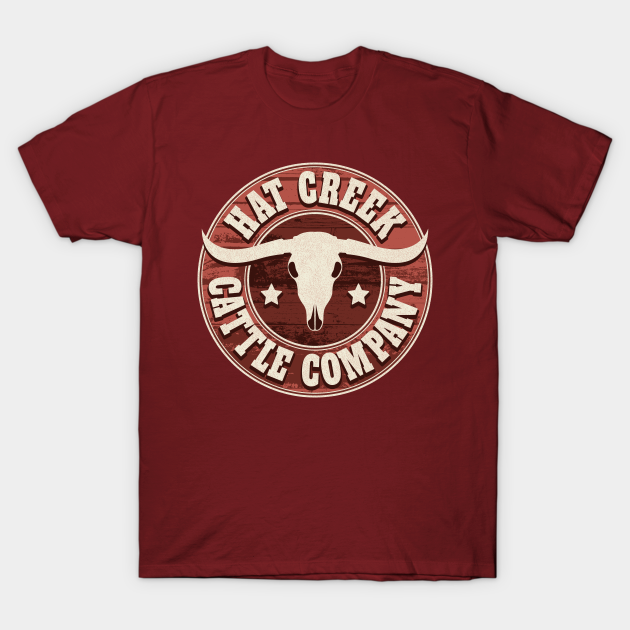 Hat Creek Cattle Company Logo Western TShirt TeePublic